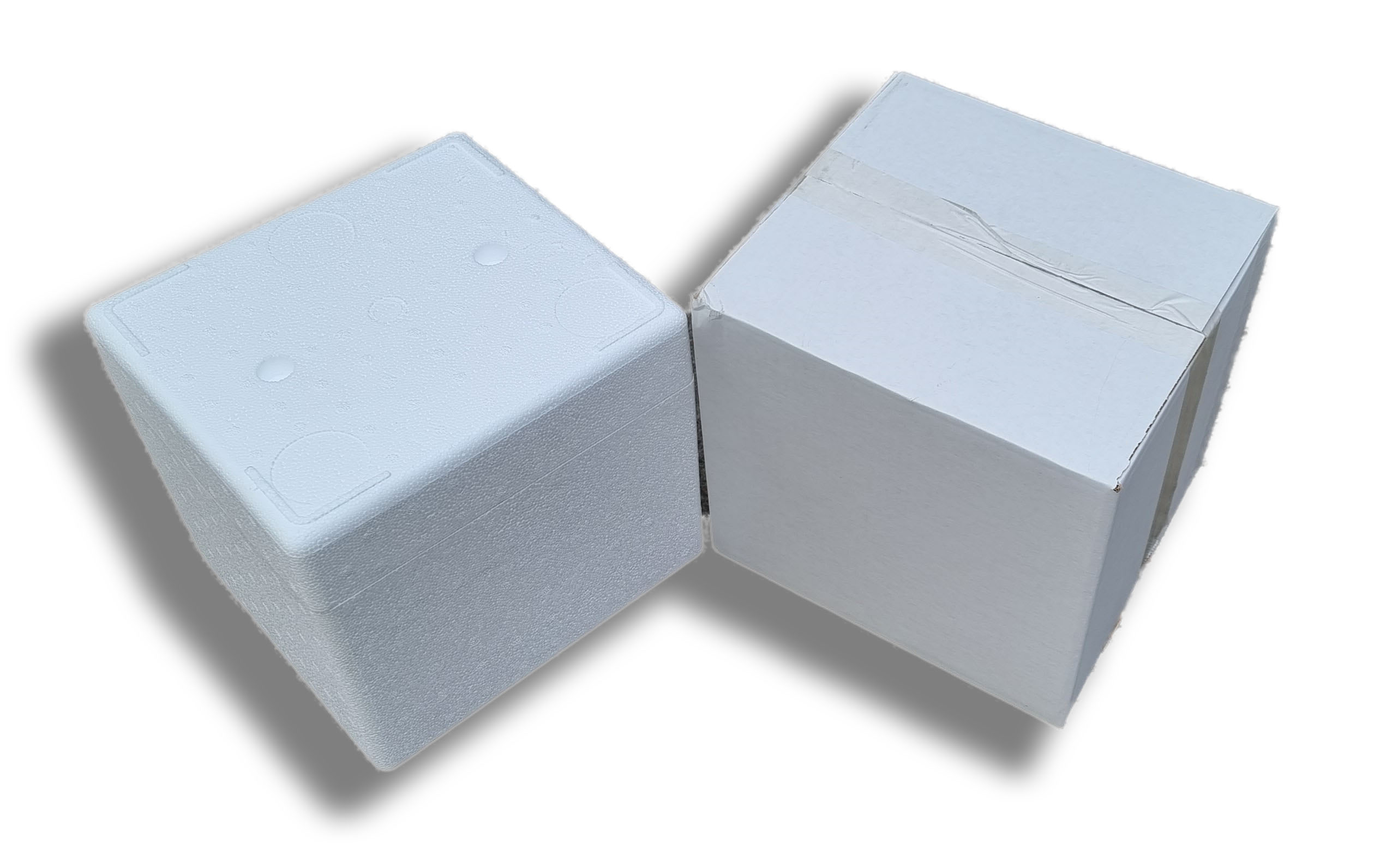 Frigolit box för  frysta transporter med torris, kolsyreis eller dry ice.